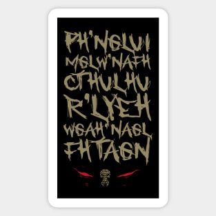 Call of Cthulhu Chant, Mantra, Spell Sticker